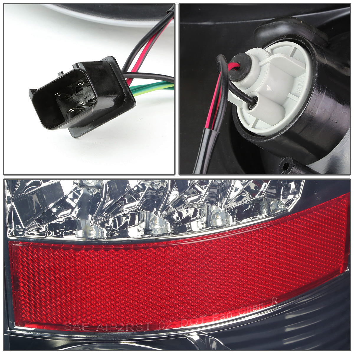 FAROS TRASEROS 02-06 DODGE RAM 1500 / 03-06 DODGE RAM 2500 , 3500 - LED - CHROME / SMOKE