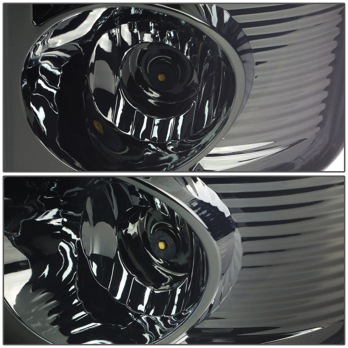 FAROS TRASEROS 07-08 DODGE RAM 1500 / 07-09 DODGE RAM 2500 , 3500 - RED C-BAR - 3D - U-HALO LED - CHROME / SMOKE