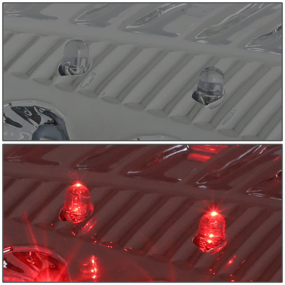 FAROS TRASEROS 09-17 DODGE RAM 1500 / 10-17 DODGE RAM 2500 , 3500 - L-BAR - 3D - LED - CHROME / SMOKE