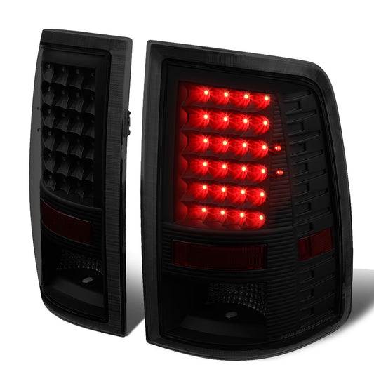 FAROS TRASEROS 09-17 DODGE RAM 1500 / 10-17 DODGE RAM 2500 , 3500 - LED - BLACK / SMOKE