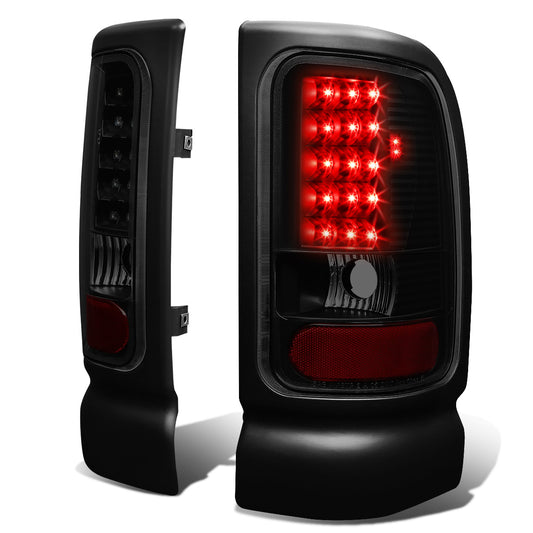 FAROS TRASEROS 94-01 DODGE RAM 1500 / 94-02 DODGE RAM 2500 , 3500 - LED - BLACK / SMOKE