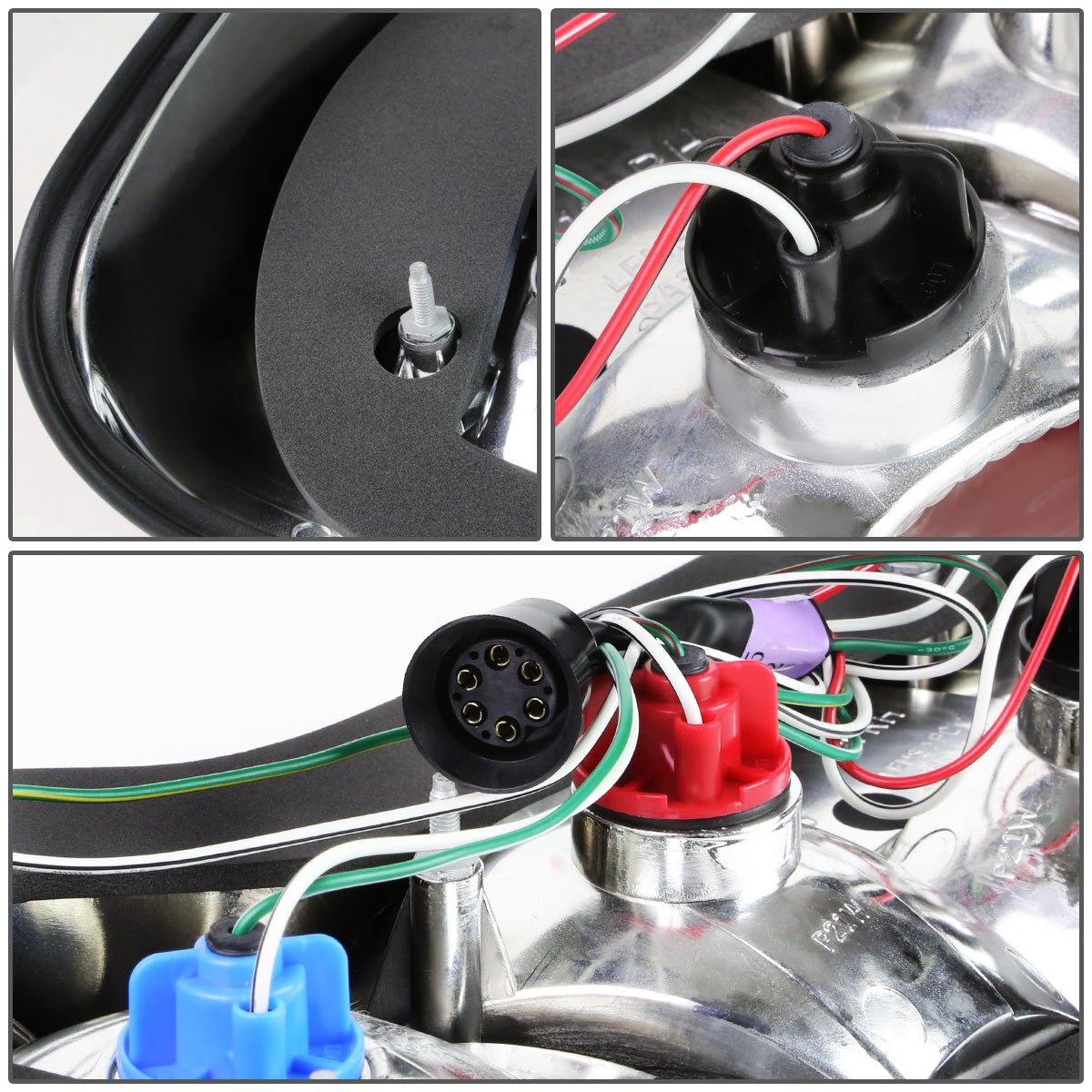 FAROS TRASEROS 88-92 BMW 735I / 93-94 BMW 740I , 740IL / 88-94 BMW 750IL - RED / CLEAR