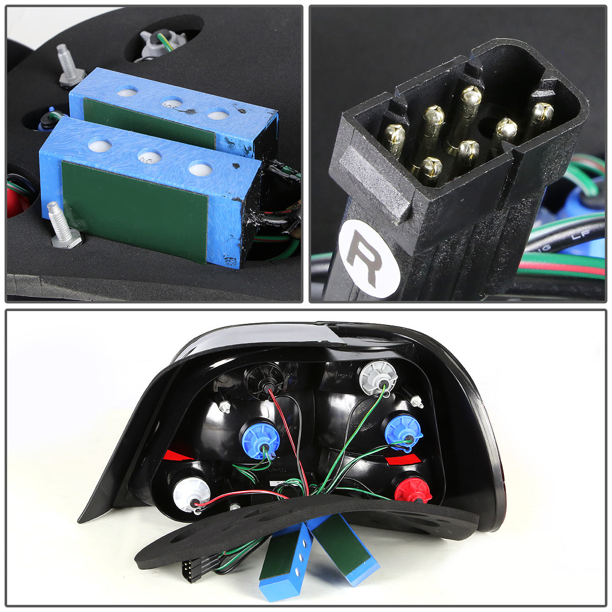 FAROS TRASEROS 95-01 BMW 750IL , 740IL , 740I - 3D - LED - RED / CLEAR