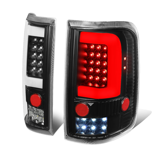 FAROS TRASEROS 04-08 FORD F-150 / LOBO - 3D - C-BAR LED - BLACK