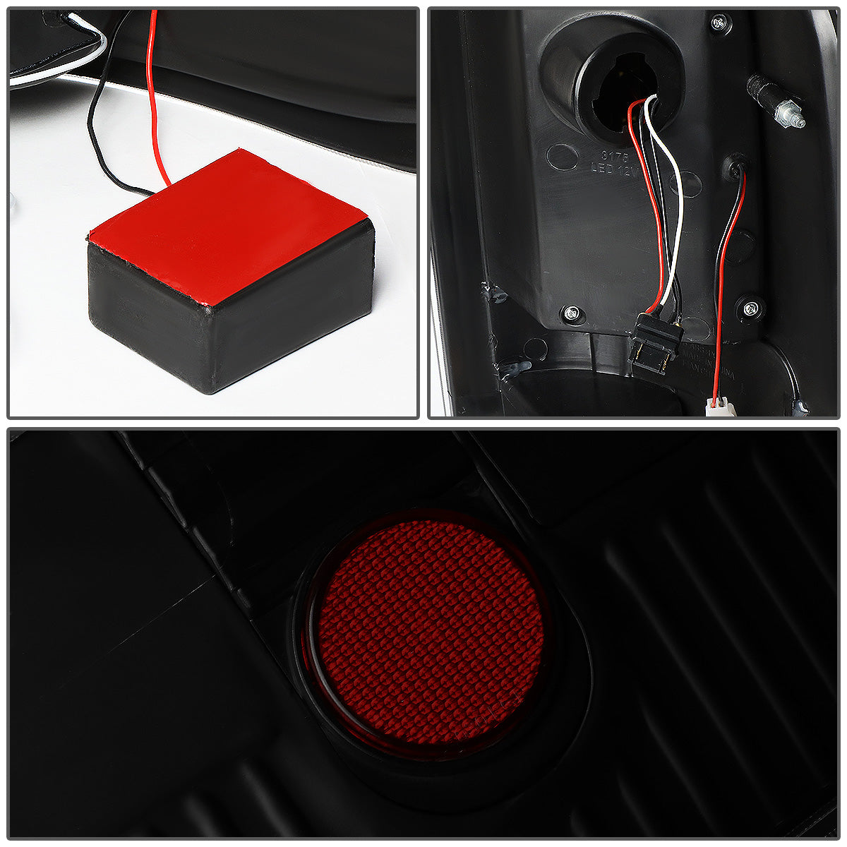 FAROS TRASEROS 04-08 FORD F-150 / LOBO - 3D - C-BAR LED - BLACK / SMOKE