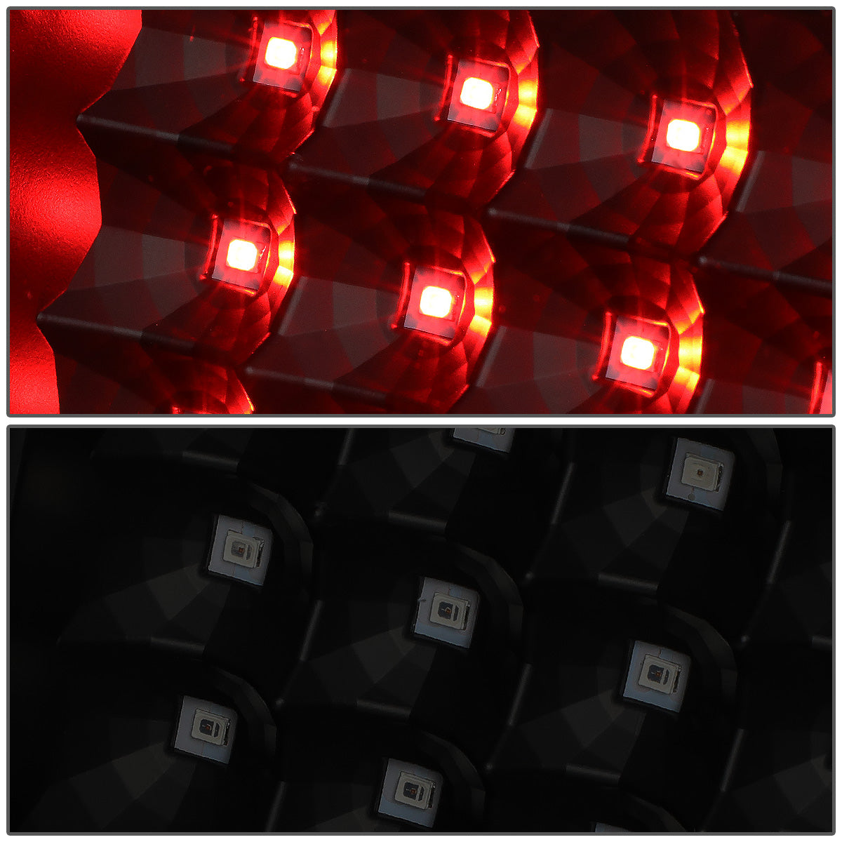 FAROS TRASEROS 04-08 FORD F-150 / LOBO - 3D - C-BAR LED - BLACK / SMOKE