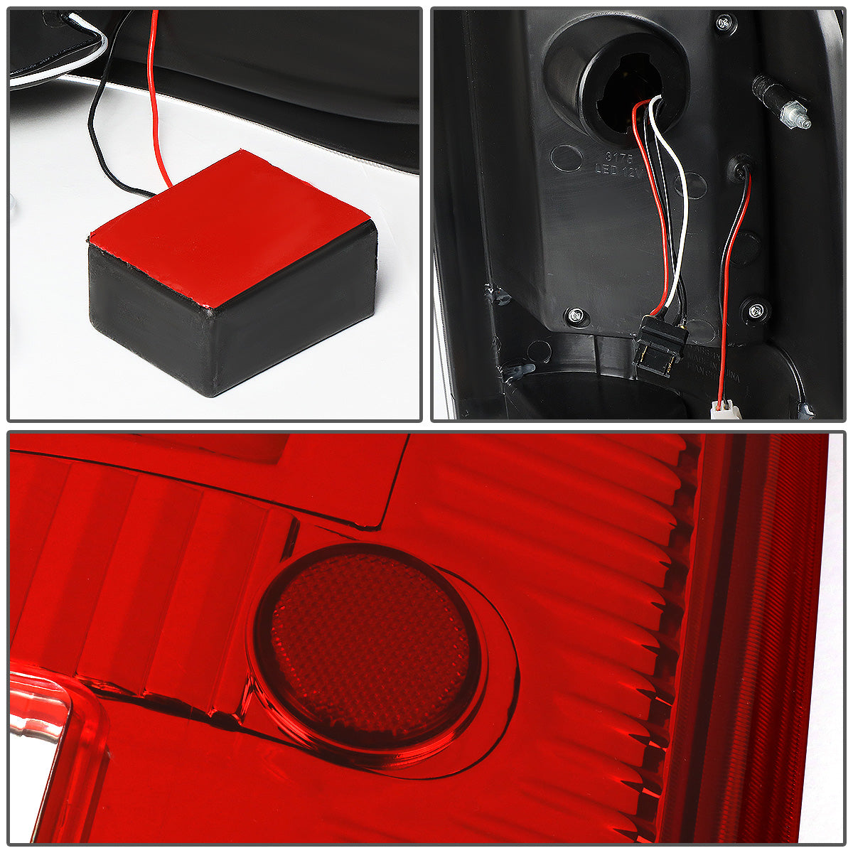FAROS TRASEROS 04-08 FORD F-150 / LOBO - 3D - LED - RED