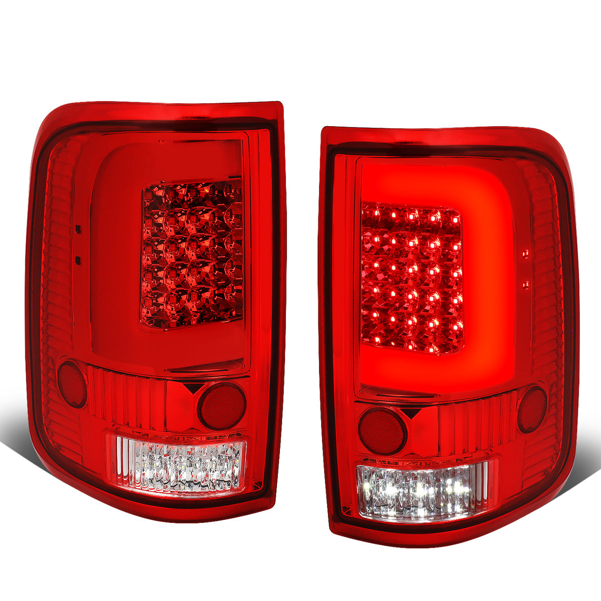 FAROS TRASEROS 04-08 FORD F-150 / LOBO - 3D - LED - RED