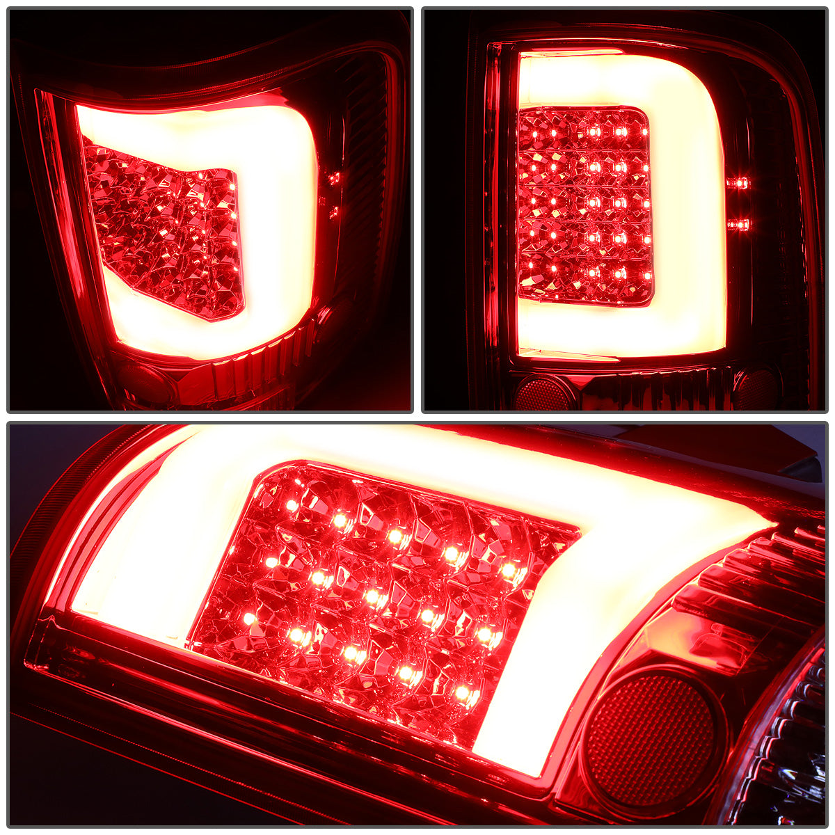 FAROS TRASEROS 04-08 FORD F-150 / LOBO - 3D - LED - RED