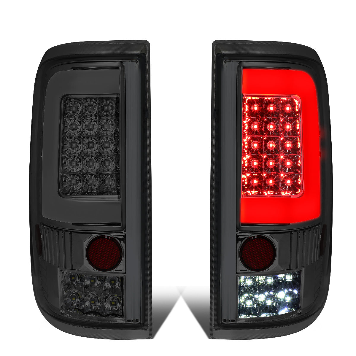 FAROS TRASEROS 04-08 FORD F-150 / LOBO - 3D - LED - SMOKE