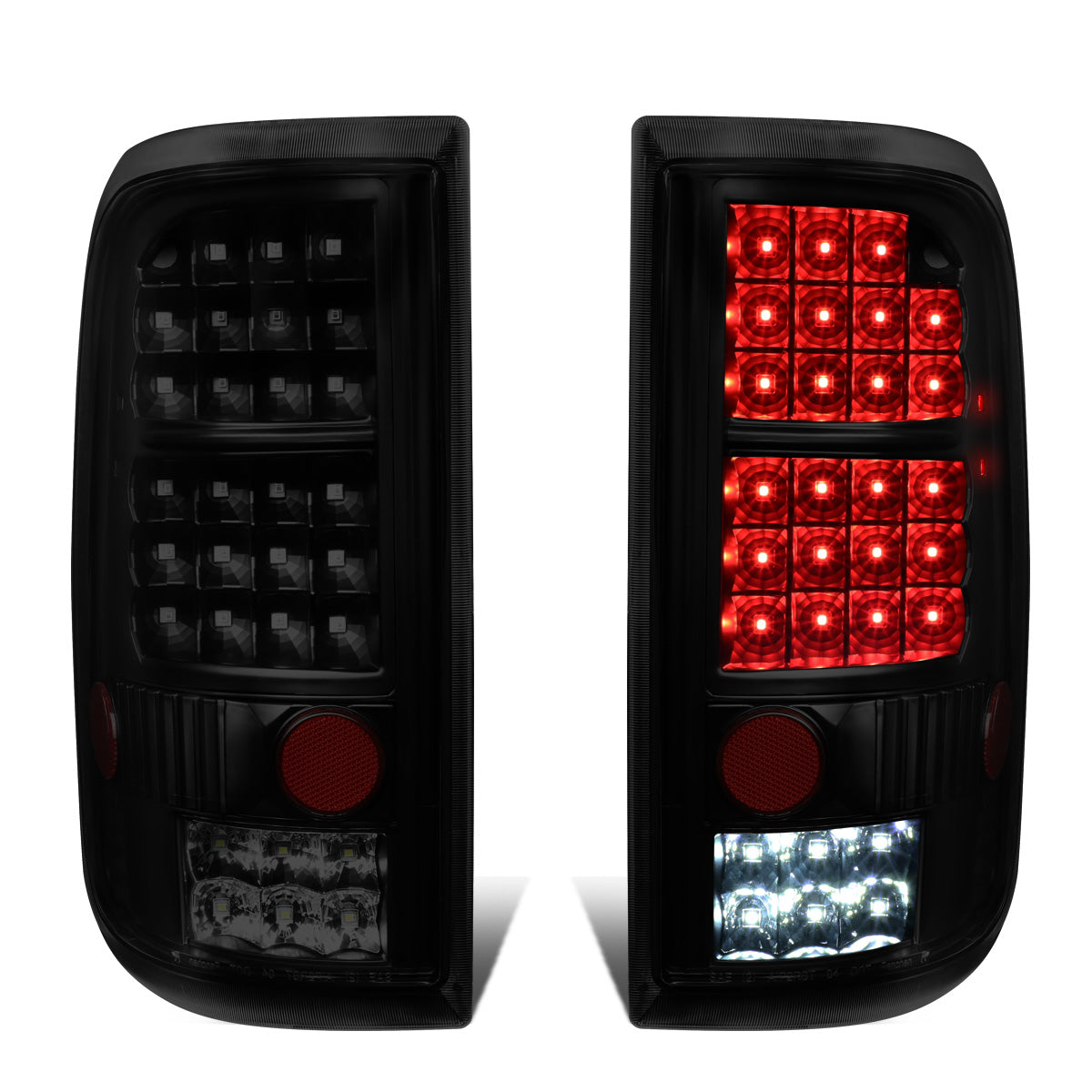 FAROS TRASEROS 04-08 FORD F-150 / LOBO - LED - BLACK / SMOKE