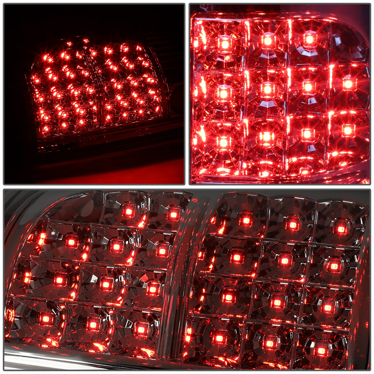 FAROS TRASEROS 04-08 FORD F-150 / LOBO - LED - CHROME / SMOKE
