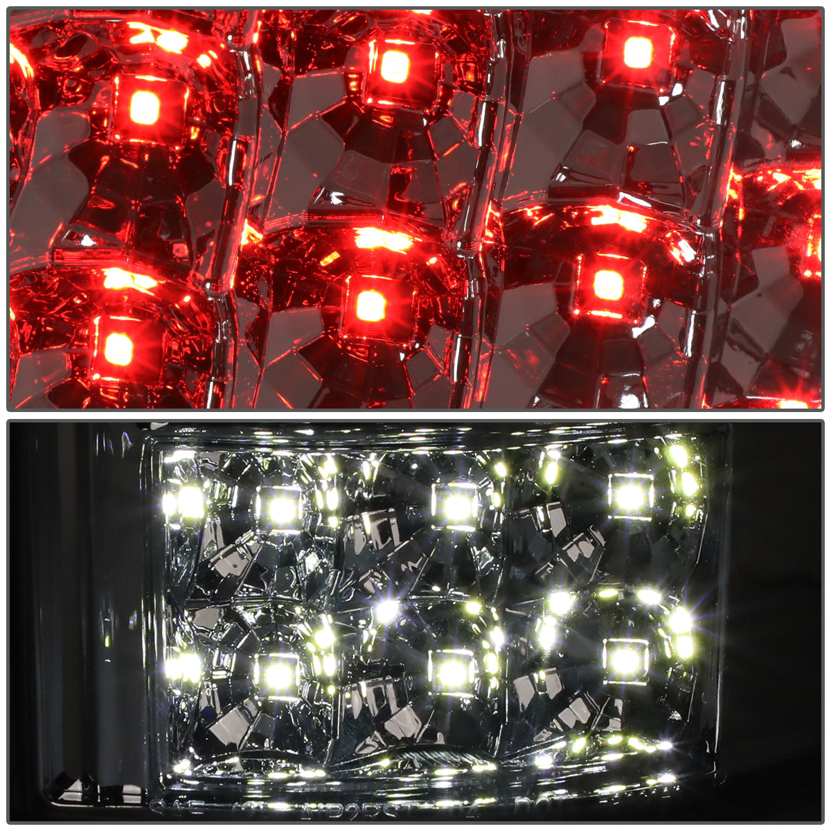 FAROS TRASEROS 04-08 FORD F-150 / LOBO - LED - CHROME / SMOKE