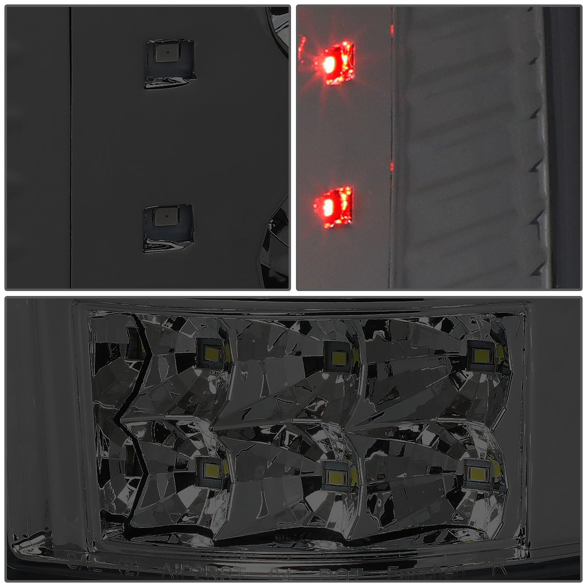 FAROS TRASEROS 04-08 FORD F-150 / LOBO - LED - CHROME / SMOKE