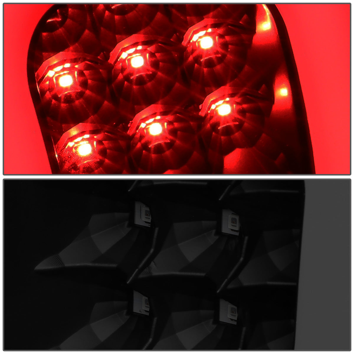 FAROS TRASEROS 09-14 FORD F-150 - DUAL C-BAR - 3D - LED - BLACK / SMOKE