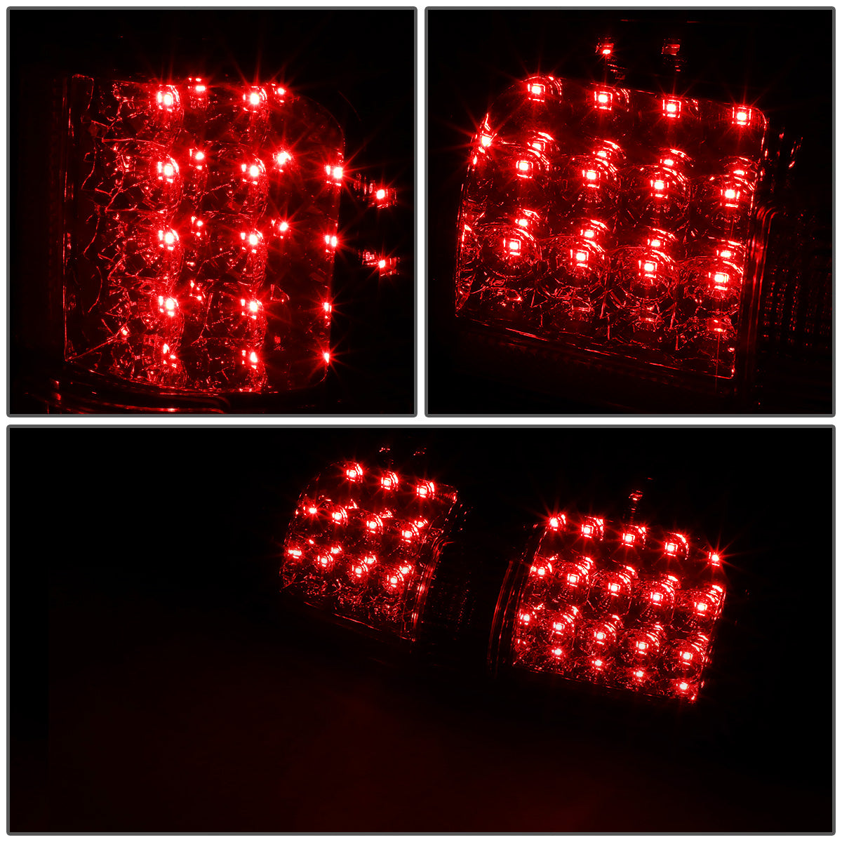 FAROS TRASEROS 09-14 FORD F-150 - FULL LED - LED - CHROME / RED