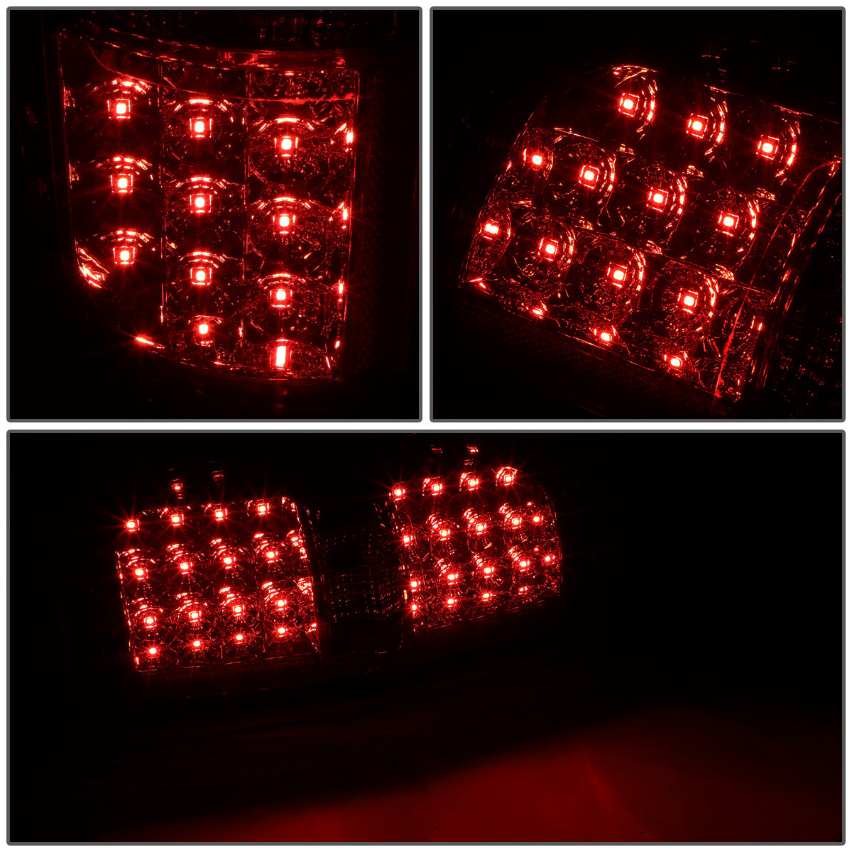 FAROS TRASEROS 09-14 FORD F-150 - FULL LED - LED - CHROME / SMOKE