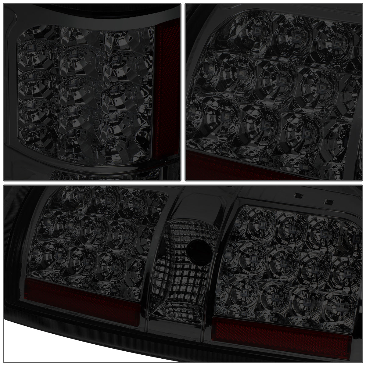 FAROS TRASEROS 09-14 FORD F-150 - FULL LED - LED - CHROME / SMOKE