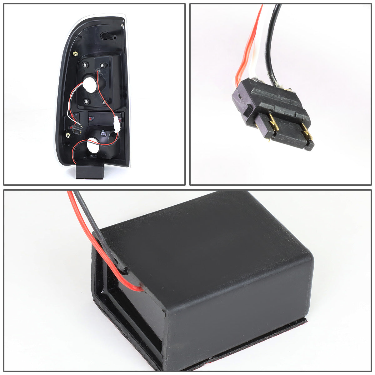 FAROS TRASEROS 08-16 FORD F-250, F-350, F-450, F-550 - SUPER DUTY / 09-16 FORD F-350, F-450 / 15-16 FORD F-550 - LED - BLACK / SMOKE