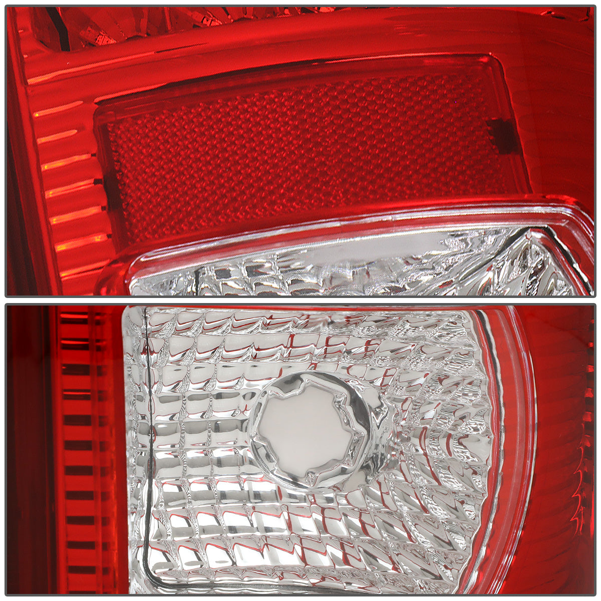 FAROS TRASEROS 08-16 FORD F-250, F-350, F-450, F-550 - SUPER DUTY / 09-16 FORD F-350, F-450 / 15-16 FORD F-550 - LED - CHROME / RED