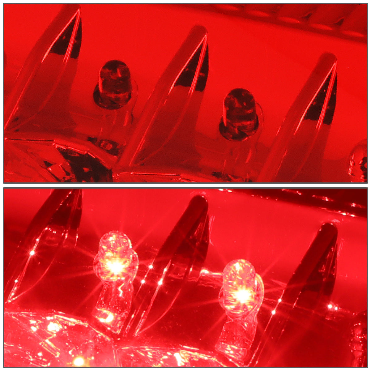 FAROS TRASEROS 08-16 FORD F-250, F-350, F-450, F-550 - SUPER DUTY / 09-16 FORD F-350, F-450 / 15-16 FORD F-550 - LED - CHROME / RED