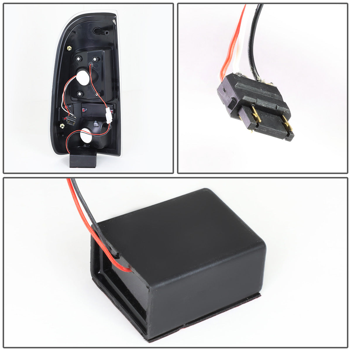 FAROS TRASEROS 08-16 FORD F-250, F-350, F-450, F-550 - SUPER DUTY / 09-16 FORD F-350, F-450 / 15-16 FORD F-550 - LED - CHROME / SMOKE