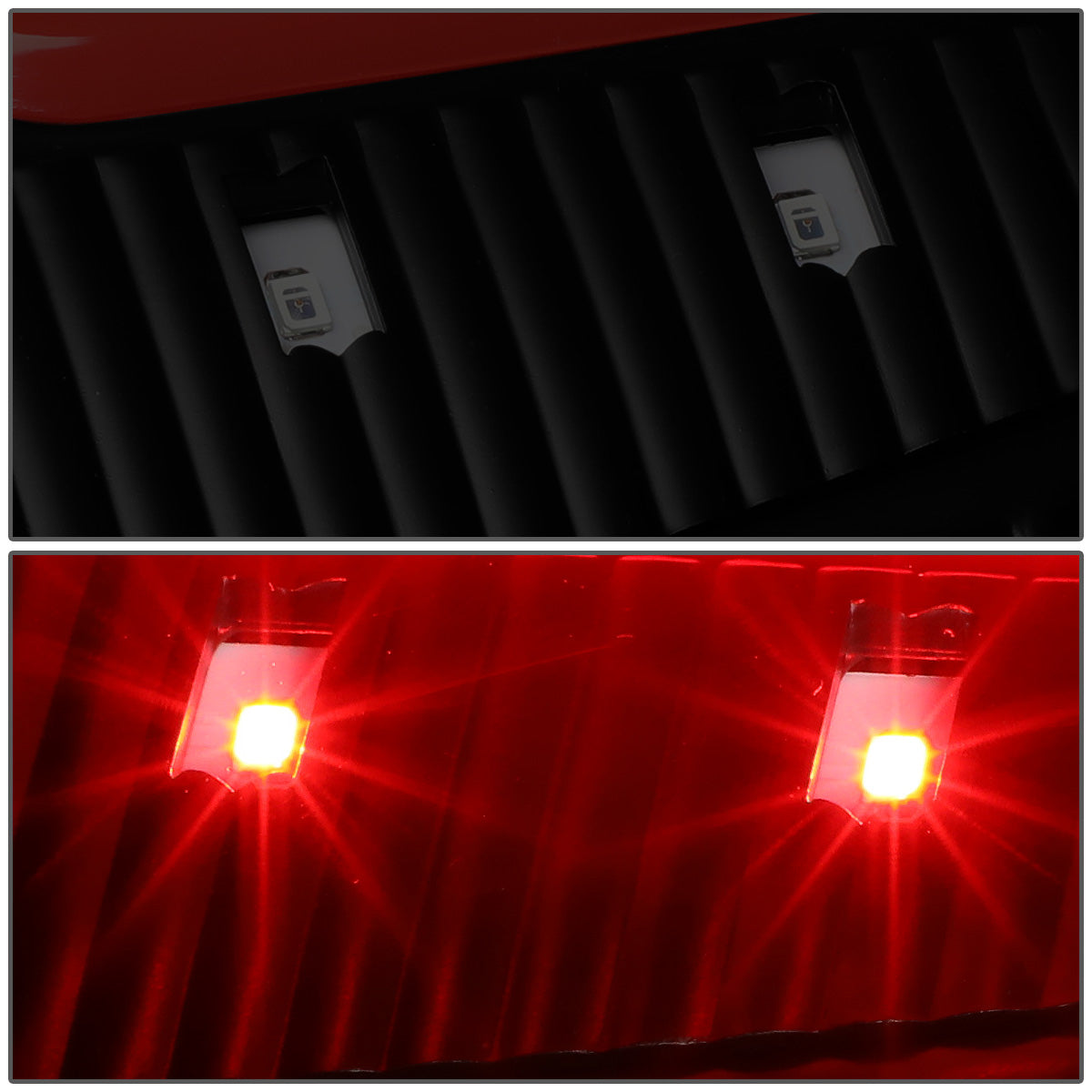 FAROS TRASEROS 08-16 FORD F-250, F-350, F-450, F-550 - SUPER DUTY / 09-16 FORD F-350, F-450 / 15-16 FORD F-550 - C-BAR - 3D - LED - BLACK / SMOKE