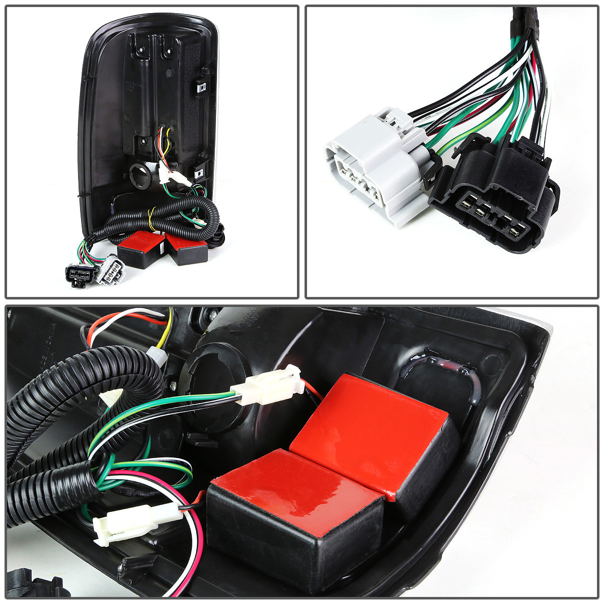 FAROS TRASEROS 00-06 CHEVY TAHOE , CHEVY SUBURBAN 1500 , 2500 , GMC YUKON , YUKON XL 1500 , 2500 - C-BAR - 3D - U-HALO LED - FITS LIFT DOOR MODELS ONLY , DOES NOT FIT BARN DOOR MODELS - CHROME / SMOKE