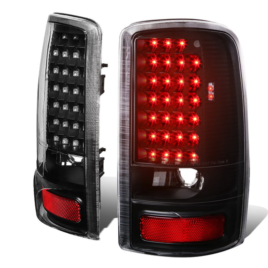 FAROS TRASEROS 00-06 CHEVY TAHOE , CHEVY SUBURBAN 1500 , 2500 , GMC YUKON , YUKON XL 1500 , 2500 - LED - FITS LIFT DOOR MODELS ONLY , DOES NOT FIT BARN DOOR MODELS - BLACK / CLEAR