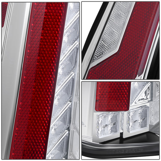 FAROS TRASEROS 07-14 CHEVY TAHOE SUBURBAN GMC YUKON DENALI - LED - CHROME