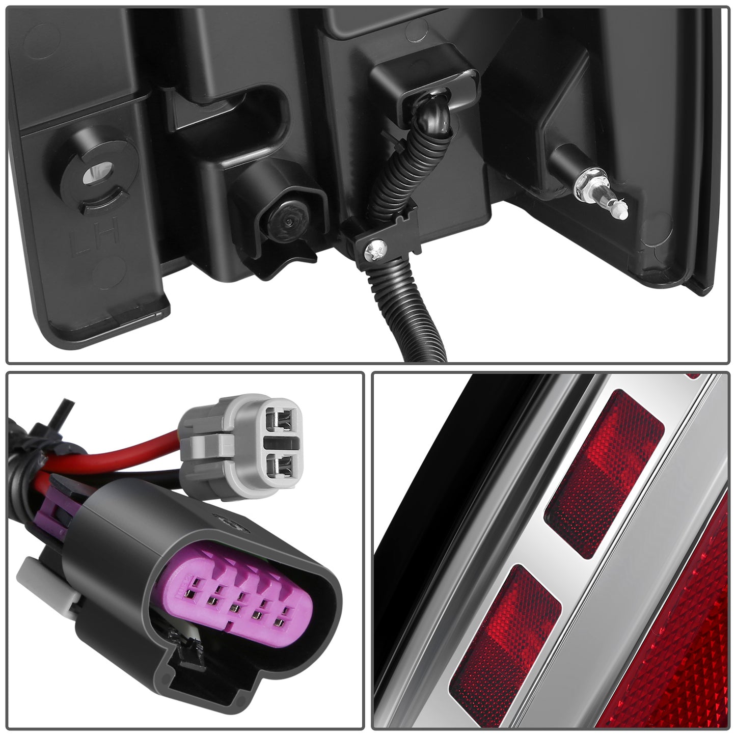 FAROS TRASEROS 07-14 CHEVY TAHOE SUBURBAN GMC YUKON DENALI - LED - CHROME