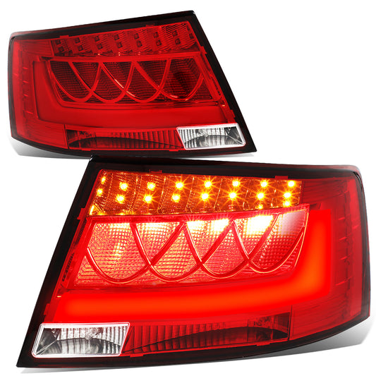 FAROS TRASEROS 05-08 AUDI A6 , A6 QUATTRO - 3D - LED - RED / CLEAR