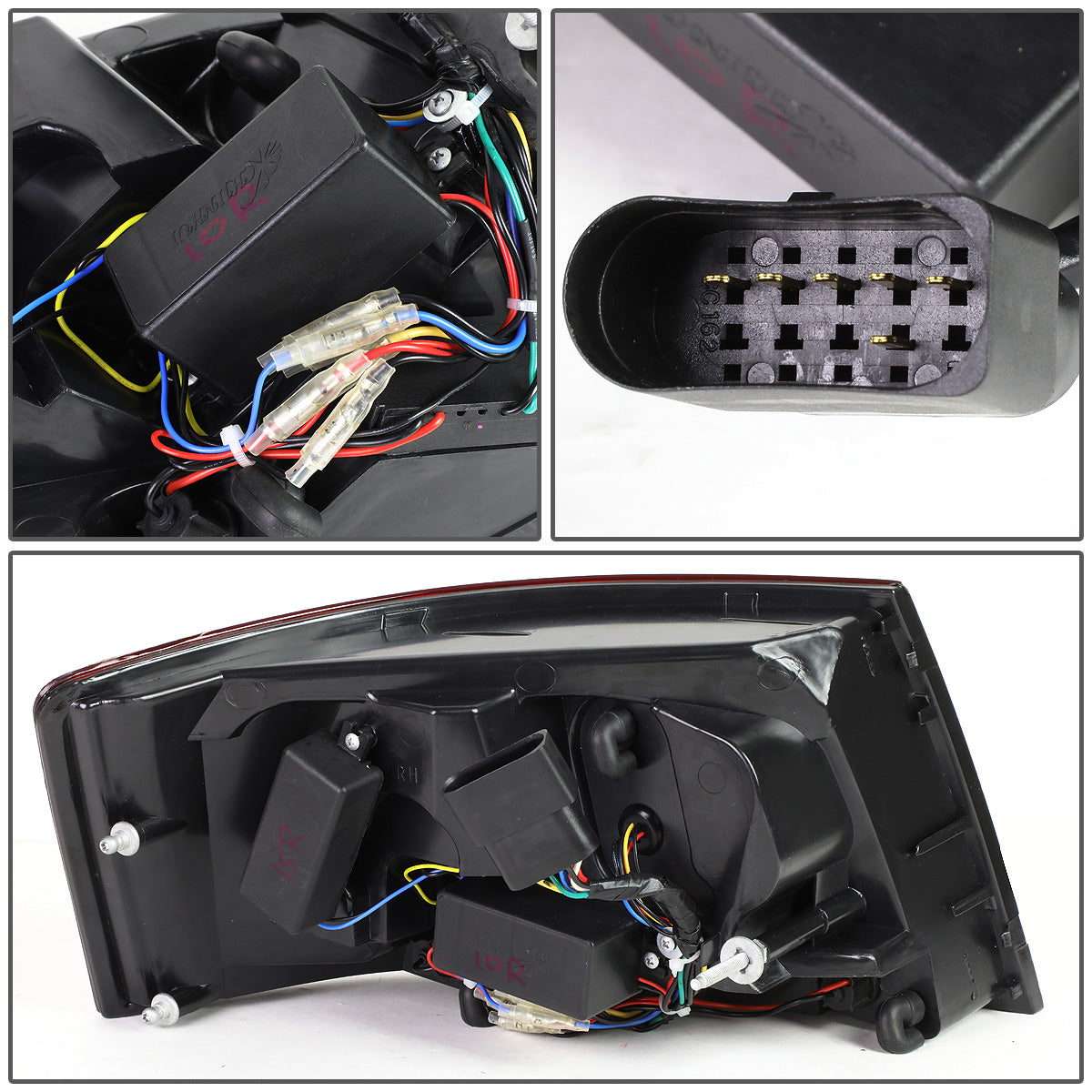 FAROS TRASEROS 05-08 AUDI A6 , A6 QUATTRO - 3D - LED - RED / SMOKE