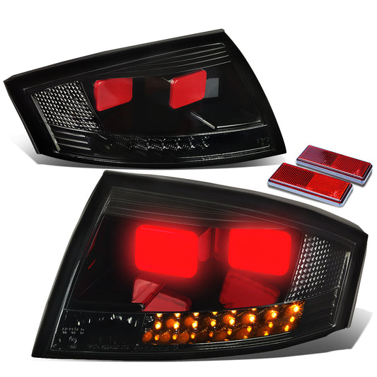 FAROS TRASEROS 99-06 AUDI TT , TT QUATTRO - 3D - LED - BLACK / SMOKE