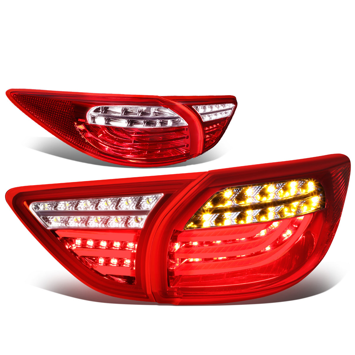 FAROS TRASEROS 13-16 MAZDA CX-5 - 3D - LED - RED / CLEAR