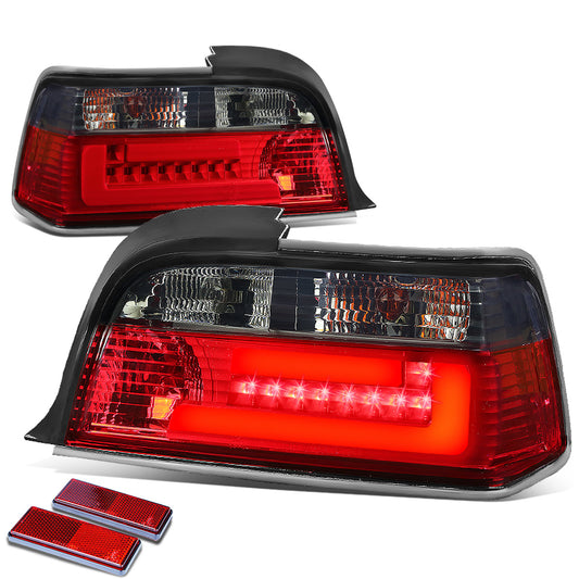 FAROS TRASEROS 92-99 BMW 3-SERIES E36 2-DR - 3D BAR - LED - RED / SMOKE