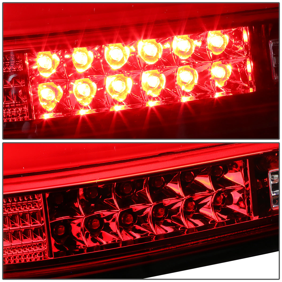 FAROS TRASEROS 08-10 BMW 5-SERIES E60 - 4-DR - 3D STRIP - LED - RED / CLEAR