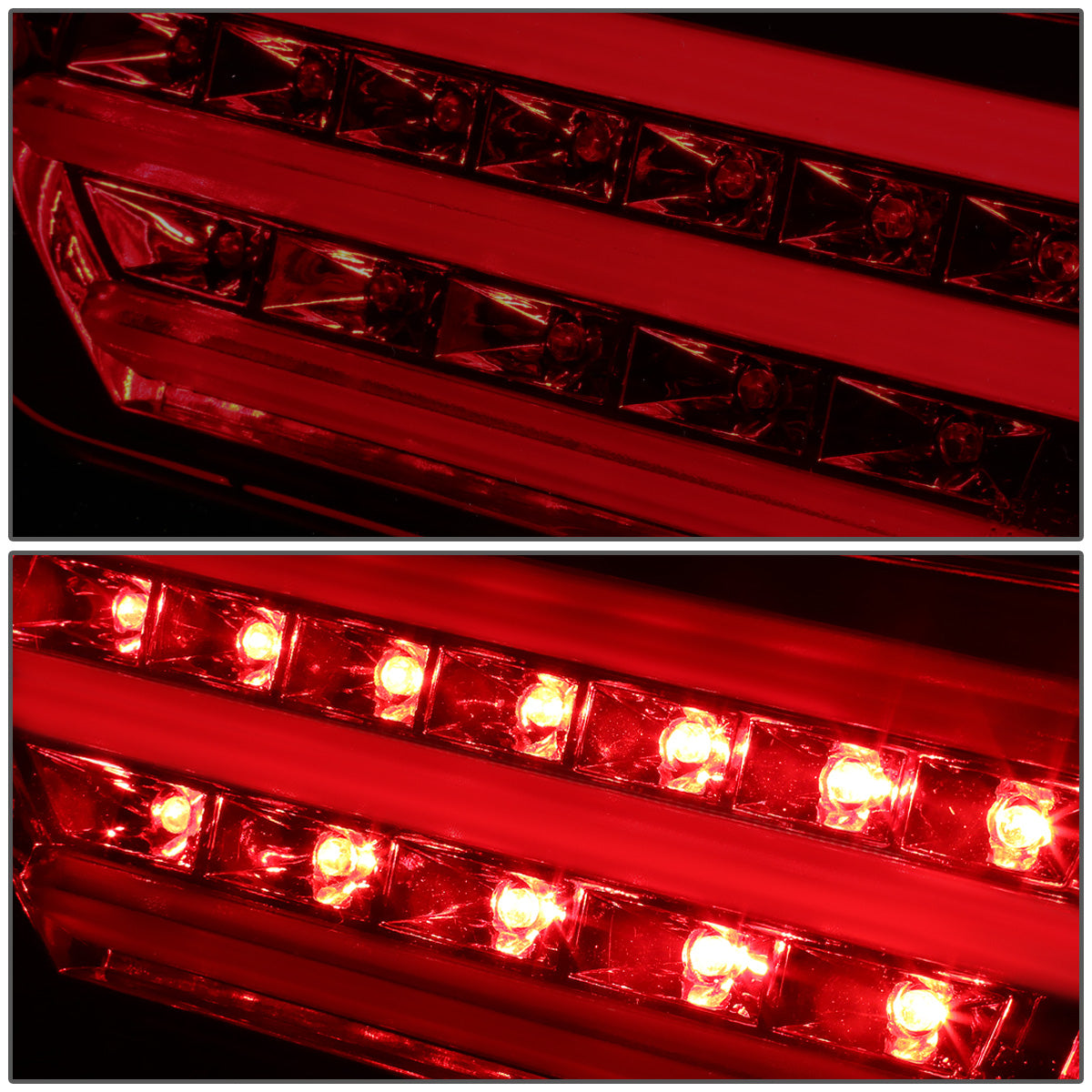 FAROS TRASEROS 13-15 BMW 3-SERIES F30 - 4DR - 3D STRIP - LED - RED / SMOKE