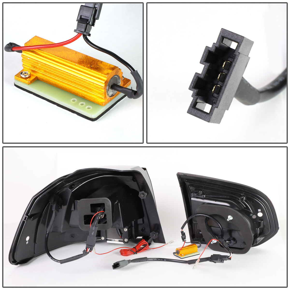 FAROS TRASEROS 10-14 VOLKSWAGEN GOLF HATCHBACK - 3D STRIP - LED - RED / CLEAR