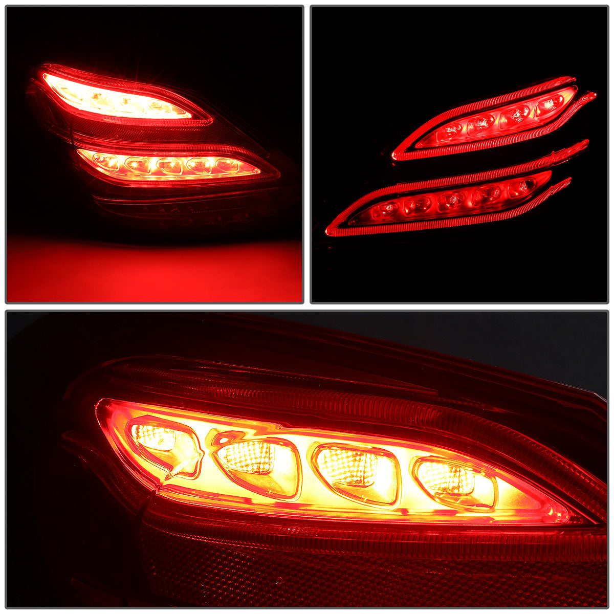 FAROS TRASEROS 15-18 MERCEDES C180, MERCEDES C200, MERCEDES C250, MERCEDES C300, MERCEDES C63 AMG / 16-18 MERCEDES C350E / 2015 MERCEDES C400 / 17-18 MERCEDES C43 AMG / 2016 MERCEDES C450 - LED - RED / SMOKE