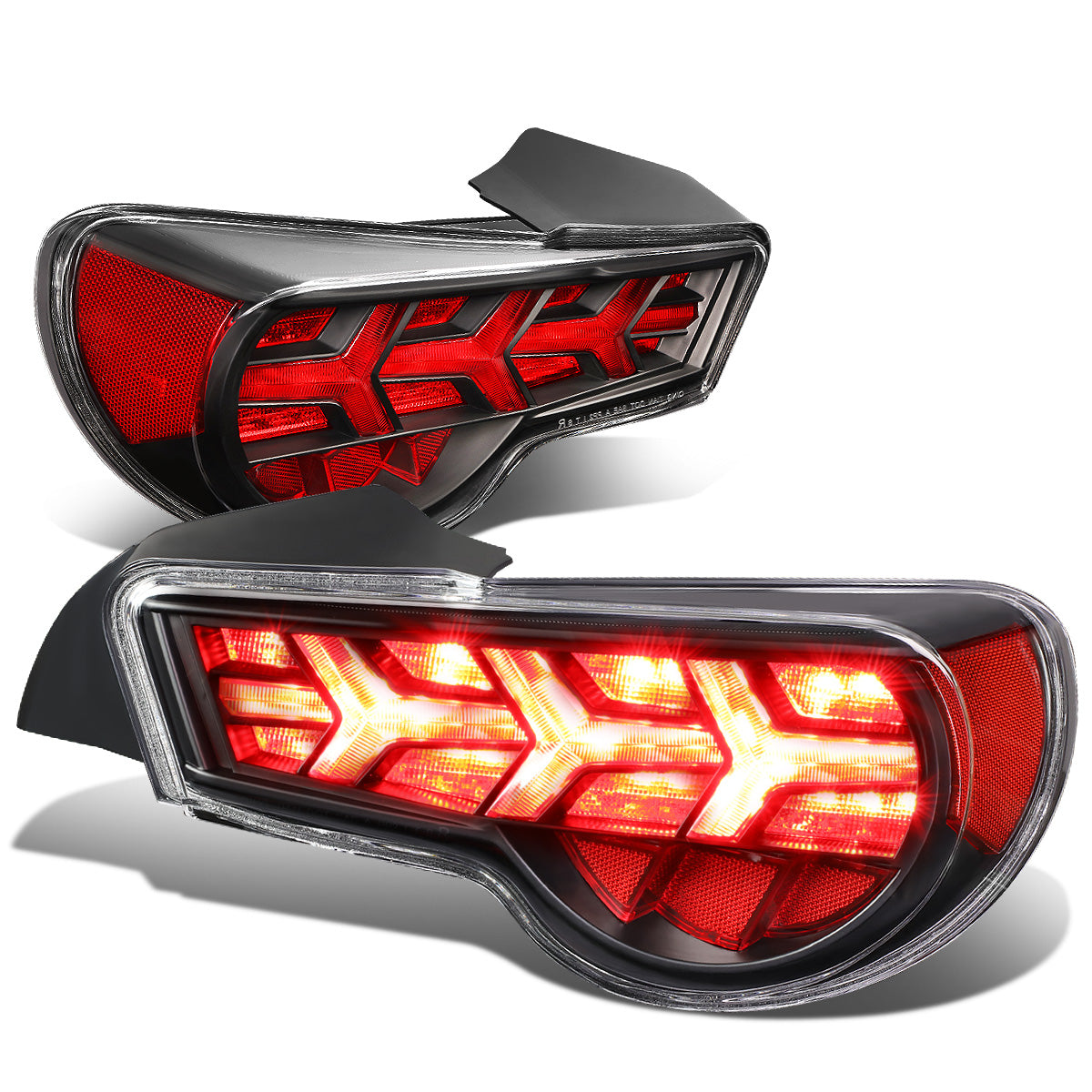 FAROS TRASEROS 13-17 SCION FRS, SUBARU BRZ - BLACK HOUSING / CLEAR LENS / RED SIGNAL