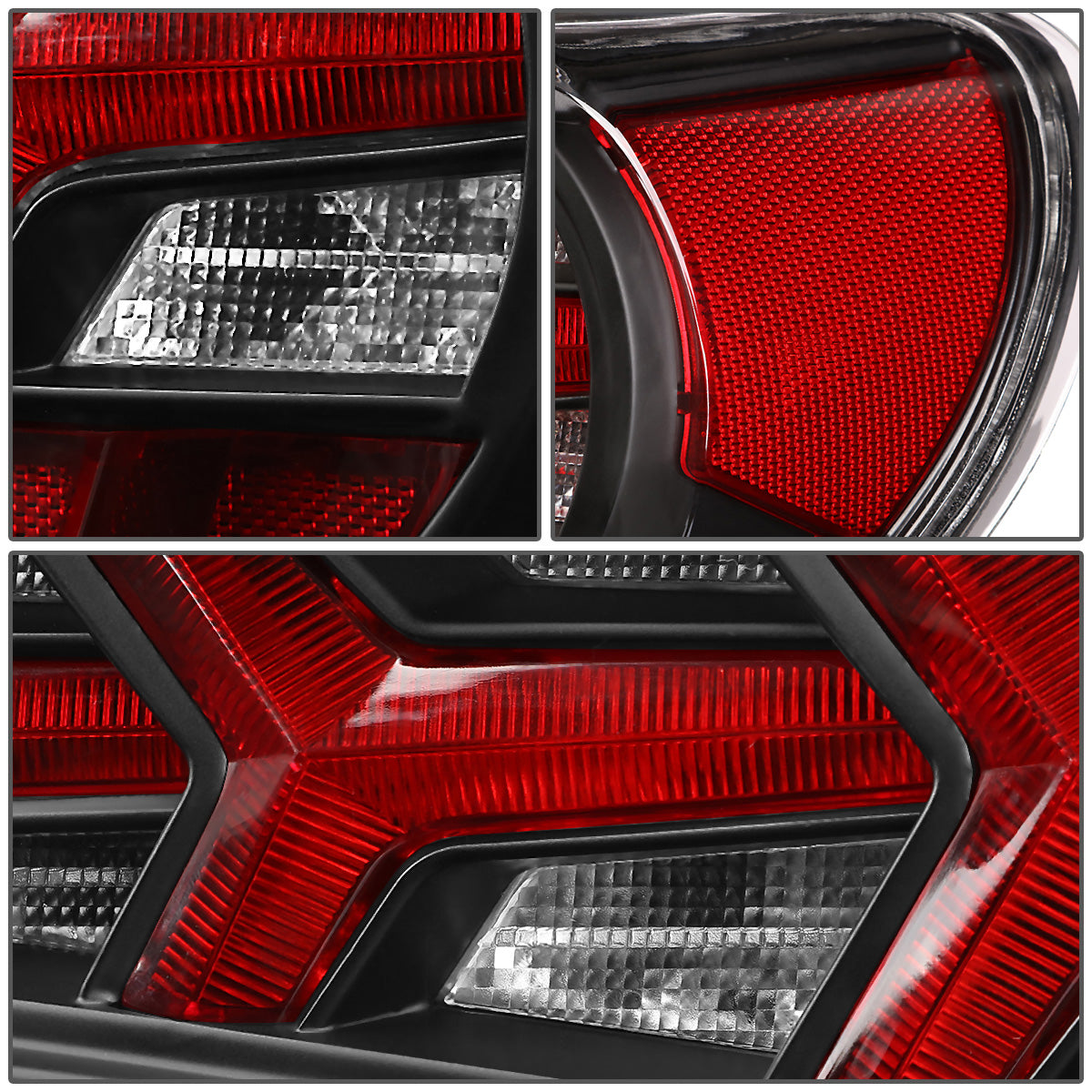 FAROS TRASEROS 13-17 SCION FRS, SUBARU BRZ - BLACK HOUSING / CLEAR LENS / CLEAR SIGNAL