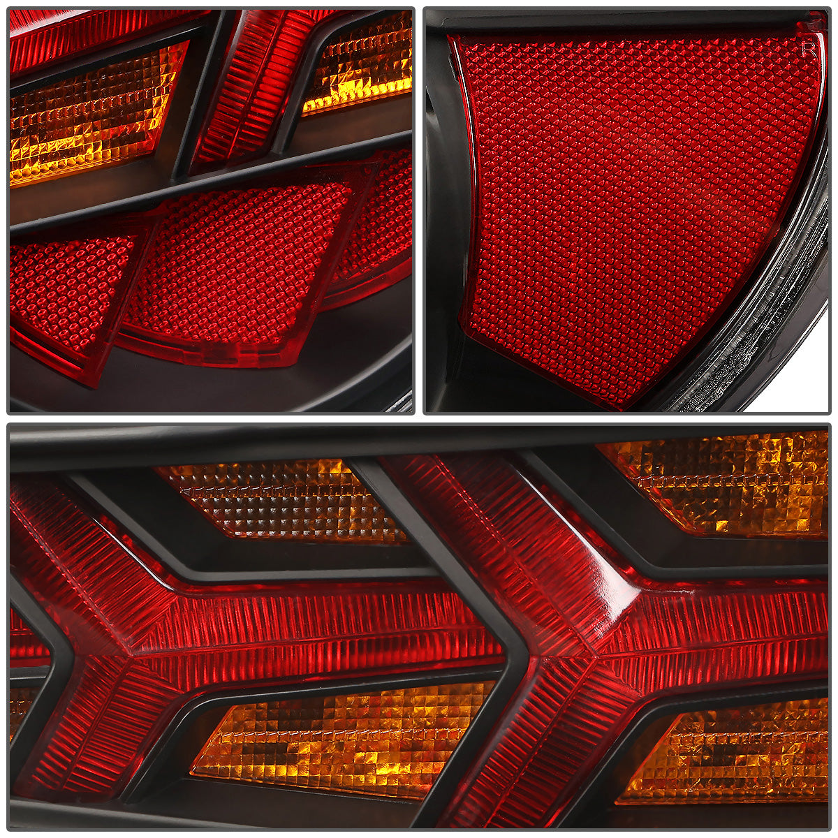 FAROS TRASEROS 13-17 SCION FRS, SUBARU BRZ - BLACK HOUSING / CLEAR LENS / AMBER SIGNAL