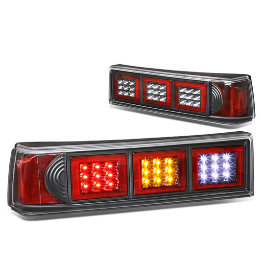 FAROS TRASEROS 87-93 FORD MUSTANG - LED - BLACK