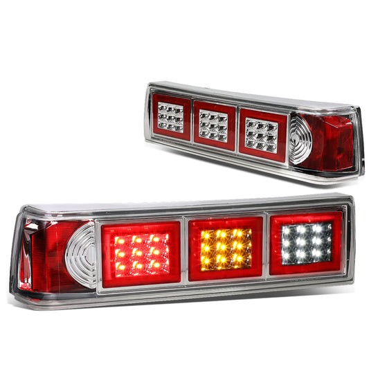 FAROS TRASEROS 87-93 FORD MUSTANG - LED - CHROME