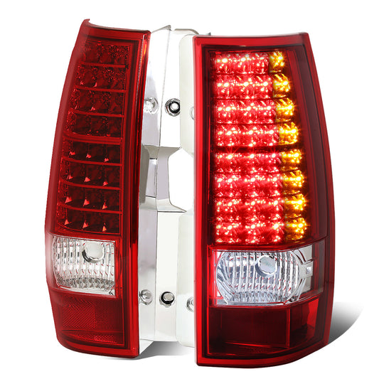 FAROS TRASEROS 07-14 CHEVY SUBURBAN / TAHOE / YUKON - LED - RED / CLEAR