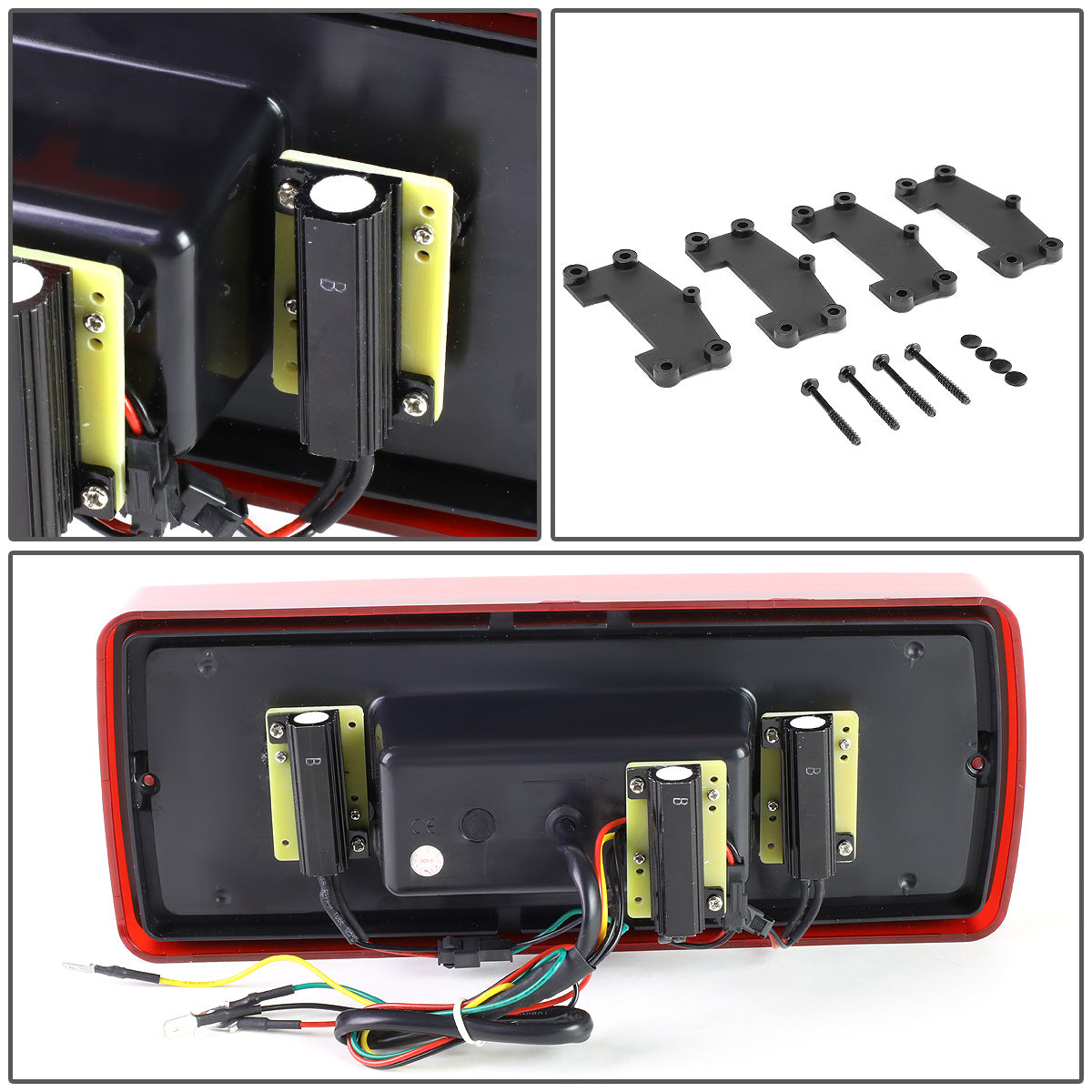 FAROS TRASEROS 99-17 MERCEDES-BENZ G-CLASS / 14-17 G63 AMG - LED - RED / CLEAR