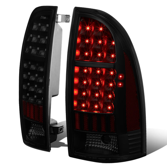 FAROS TRASEROS 05-15 TOYOTA TACOMA - LED - BLACK / SMOKE