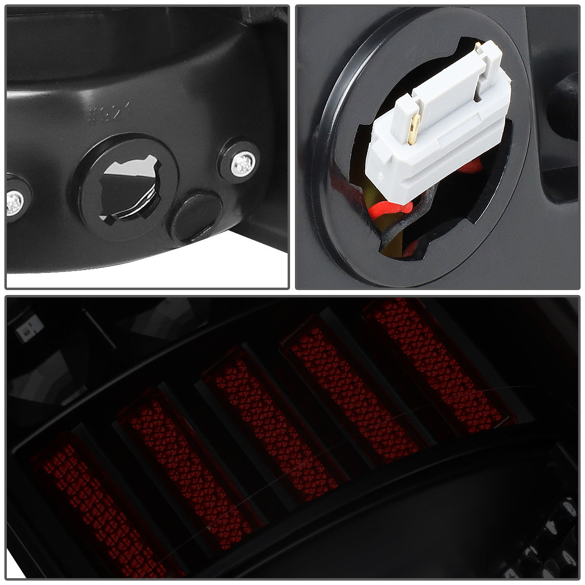 FAROS TRASEROS 05-15 TOYOTA TACOMA - LED - BLACK / SMOKE