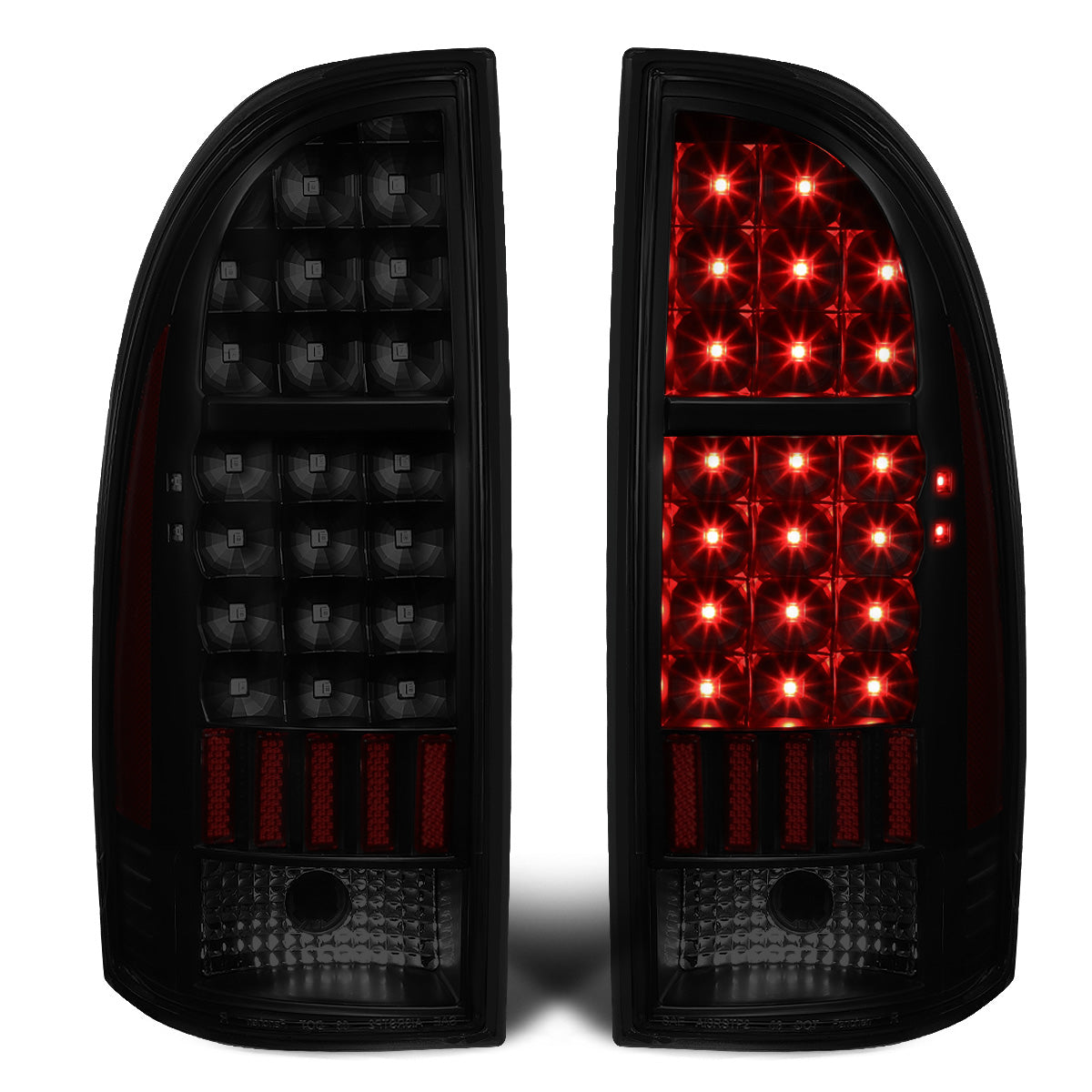 FAROS TRASEROS 05-15 TOYOTA TACOMA - LED - BLACK / SMOKE